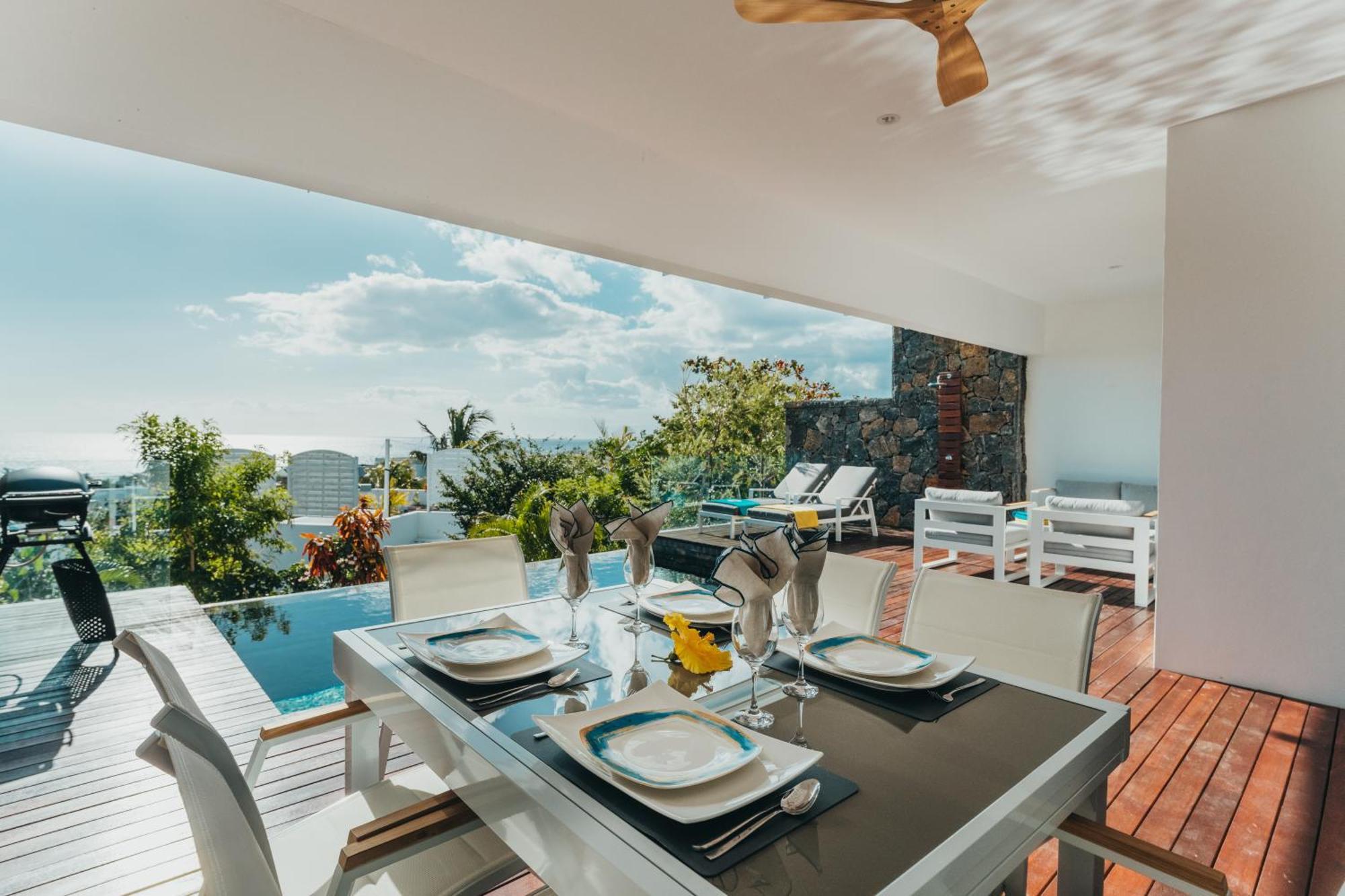 Appartement De Luxe Piscine Et Vue Mer Ривьер-Нуар Экстерьер фото