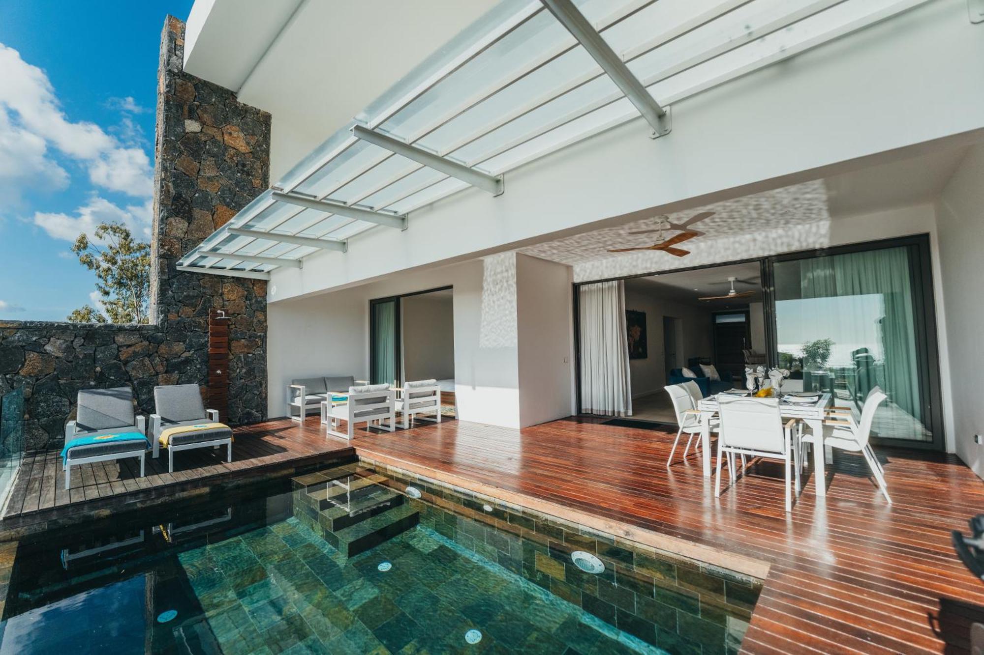 Appartement De Luxe Piscine Et Vue Mer Ривьер-Нуар Экстерьер фото