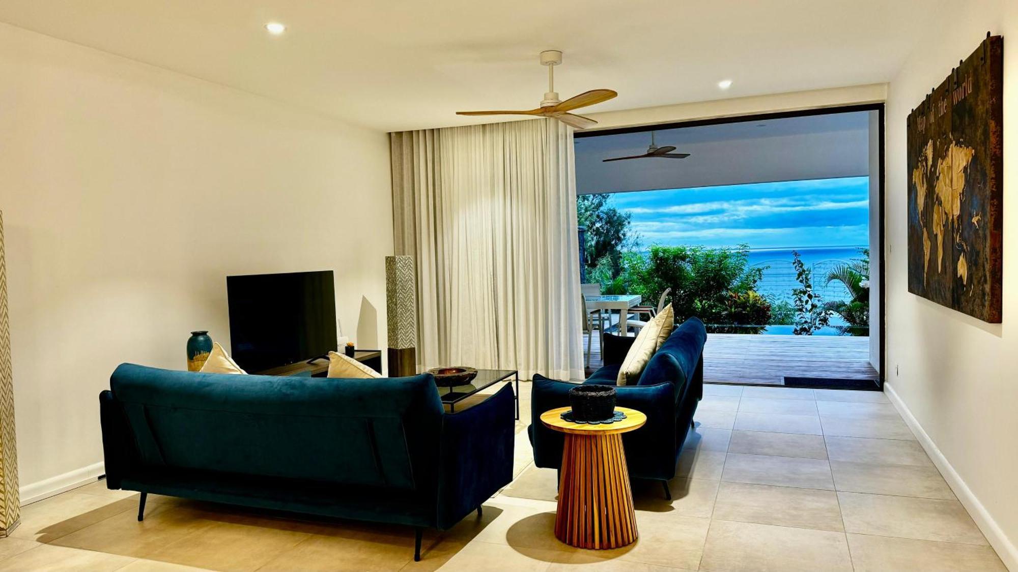 Appartement De Luxe Piscine Et Vue Mer Ривьер-Нуар Экстерьер фото